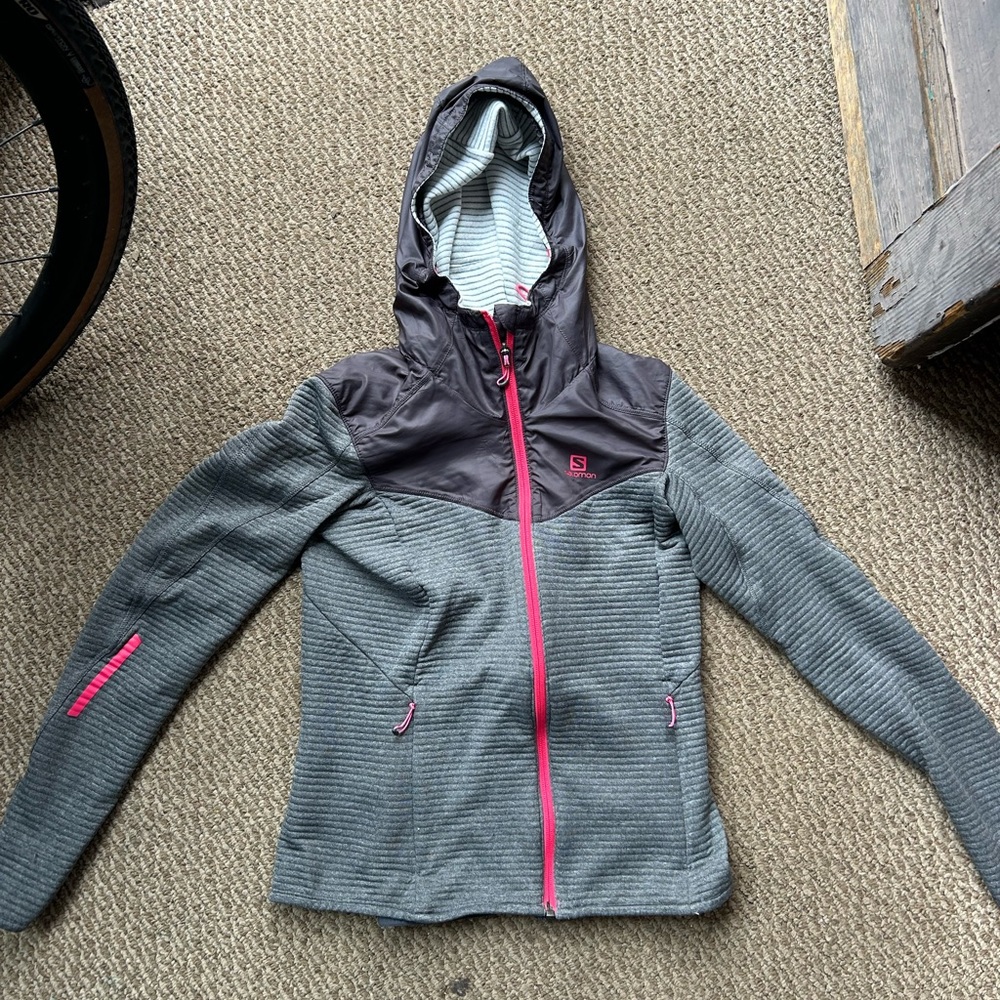 Salomon Women's Gray and Pink Jacket